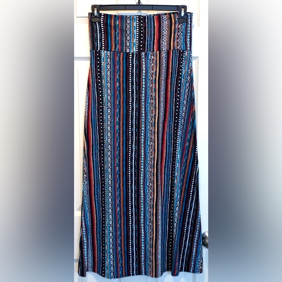 Urban CoCo Women’s Long Stretchy High Waist A-Line Flared Skirt Size Large - Picture 2 of 6